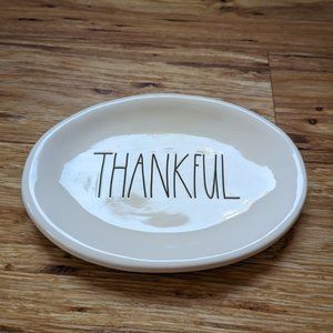 Rae Dunn "Thankful" plate Thanksgiving